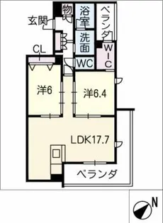 Aires dos(アイレス ドス)【3階】の間取り