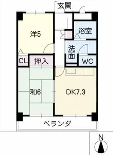 グリーンフォレスト【2階】の間取り