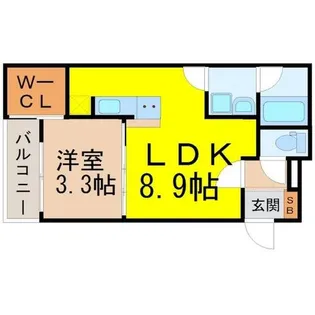 FAMILY STAGE烏森【1階】の間取り