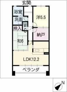 YGMマンション上小田井【4階】の間取り
