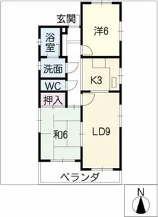 シャトレ覚王山【3階】の間取り