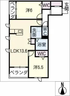 シャトー本郷 西館【3階】の間取り