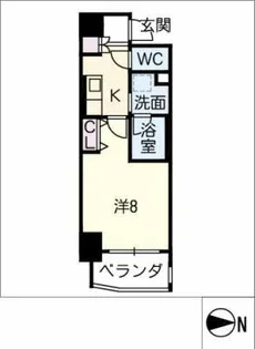 ウィステリアテラス今池【4階】の間取り
