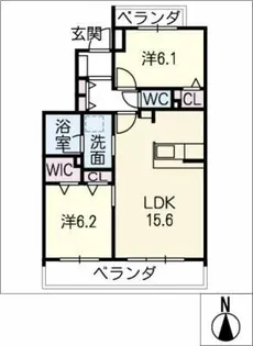 みかん山ハイツ【3階】の間取り