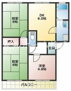 サンハイム鈴木B【2階】の間取り