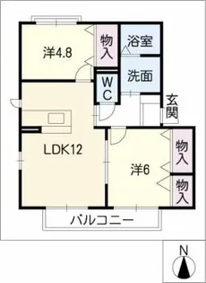 風車のあるまち A棟【2階】の間取り