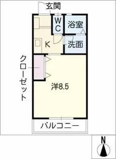 サンシャイン東陽【2階】の間取り