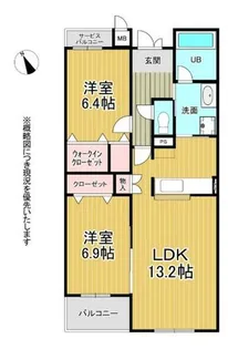プライムガーデン【1階】の間取り