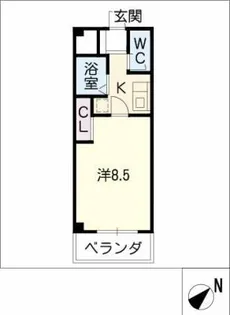 サン・ラモン本山【1階】の間取り
