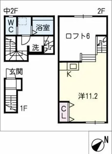 VeloMINAMIODAKA【2階】の間取り