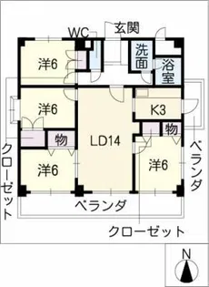 ハイツトキ【2階】の間取り