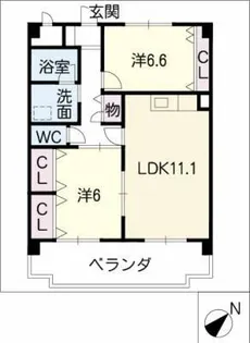 クォーレ【2階】の間取り