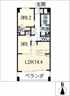 ルナーリア【3階】の間取り