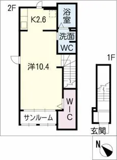 ア ミ アイレ 神の倉【2階】の間取り