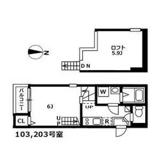 愛知県名古屋市瑞穂区石田町1丁目【アパート】の間取り