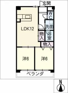 コーラル半田【3階】の間取り