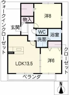 イマージュ B【3階】の間取り