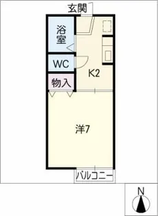 ソレーユ若宮【1階】の間取り