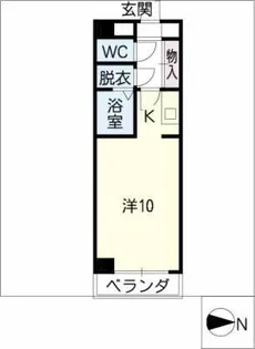 アーバンスペース駒【1階】の間取り