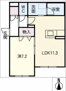 SHAMAISON REFISIAⅡ【1階】の間取り