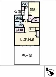 サンフレッシュD棟【1階】の間取り