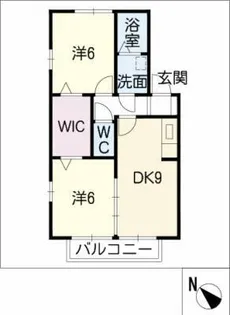 シャトレーヌ A【1階】の間取り