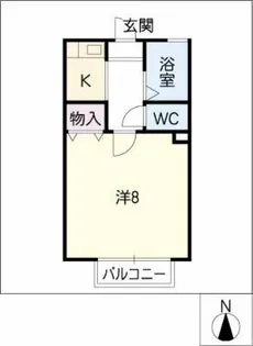 メゾンソレイユ【1階】の間取り