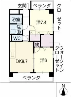 ASTORIA COURT・A【5階】の間取り