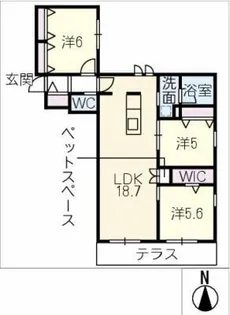 MAISON VEIL VILLA【1階】の間取り
