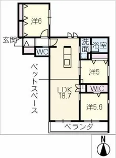 MAISON VEIL VILLA【2階】の間取り