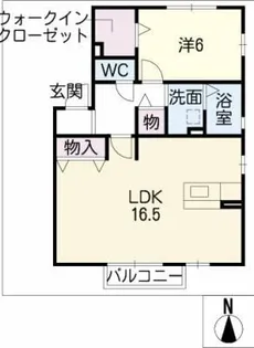 セジュールオリオン A棟【2階】の間取り