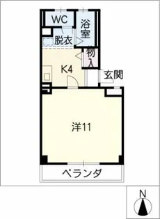 ヘリオ葵【1階】の間取り