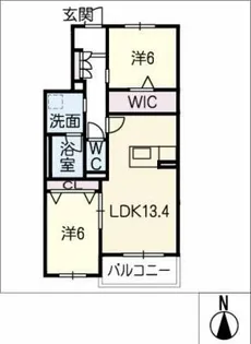 アトリエール【2階】の間取り