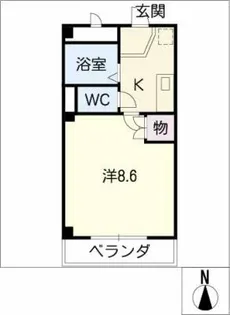デミトリー松原Ⅰ【2階】の間取り