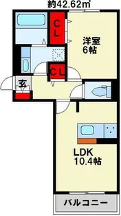 M・K・K下富野【2階】の間取り