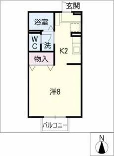 エスポアールモーリA【1階】の間取り
