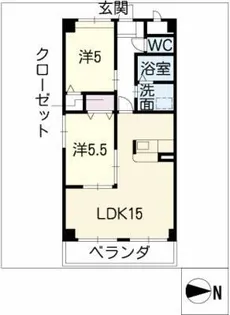 マーヴェラス【4階】の間取り