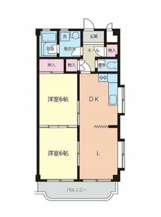 犬飼ハイツ【301号室】の間取り