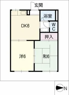 キャッスルコート【1階】の間取り