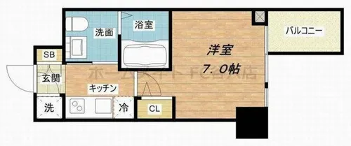 HS梅田EAST【2階】の間取り