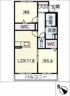 シャーメゾン寿【2階】の間取り