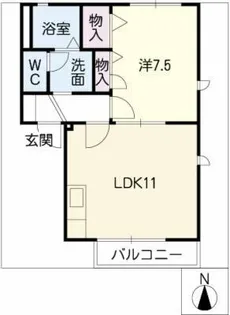 シェトワ三好ケ丘【2階】の間取り