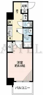 プレサンス堺筋本町センティス【4階】の間取り