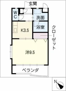 ステーションベアー【1階】の間取り