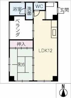 ラ カーシュ向ヶ丘【4階】の間取り