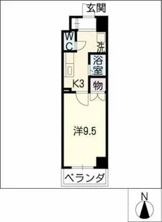 サン畑江【8階】の間取り