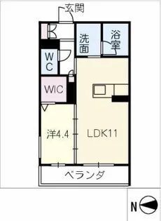 プレシャスレジデンス丸の内【2階】の間取り