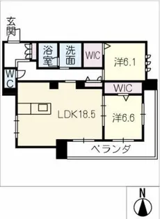 プレシャスレジデンス丸の内【2階】の間取り
