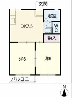 プラザ有松A棟【2階】の間取り