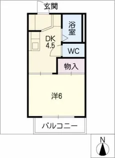 コウジィコート A棟【2階】の間取り
